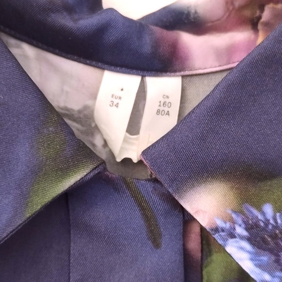 Arket Purple Floral Midi Dress - Picture 5 of 10